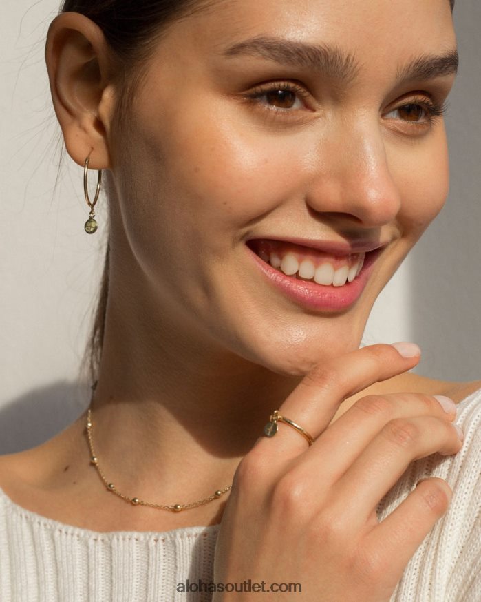 mulheres estrela polar - anéis de ouro Alohas 4P88ZX1140 ouro