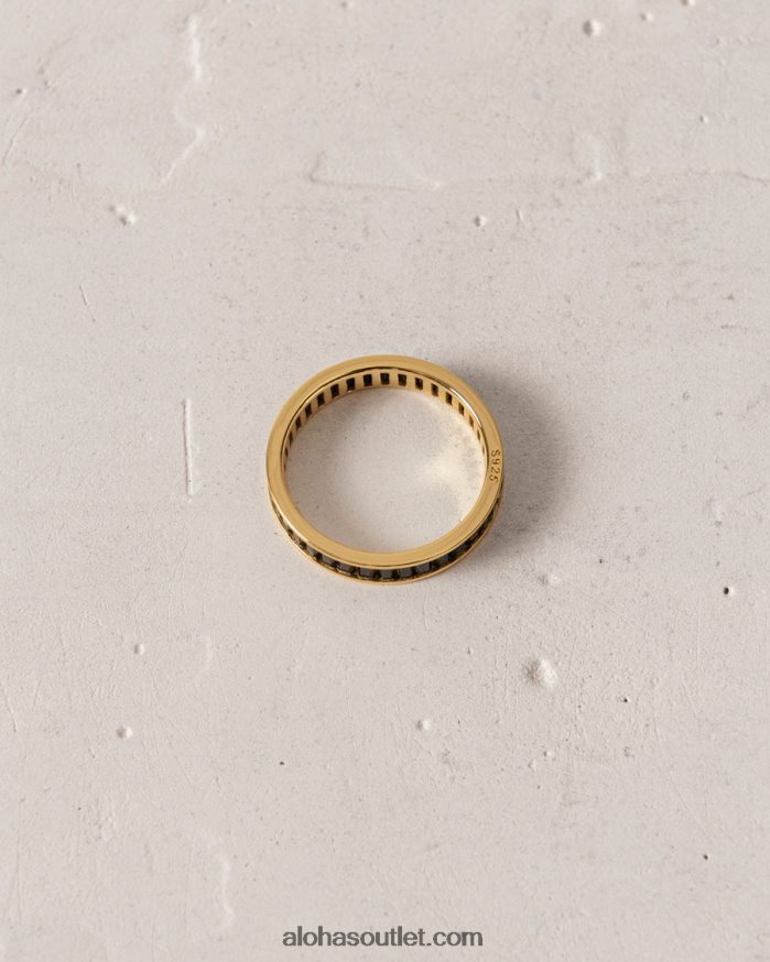 mulheres lucuma - anel de ouro e preto Alohas 4P88ZX1104 preto