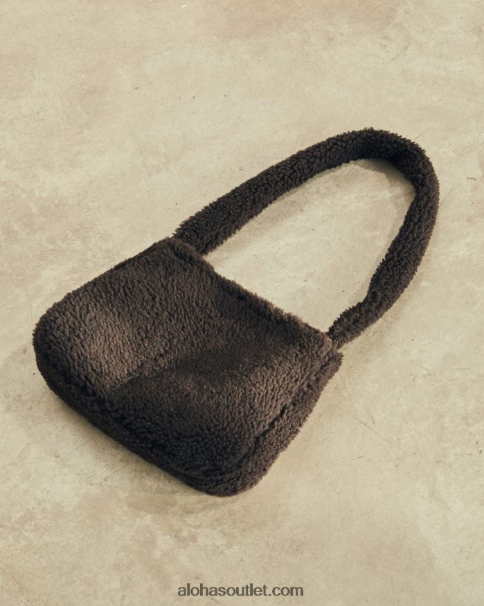 mulheres a bolsa p - brown shearling Alohas 4P88ZX1176 marrom café