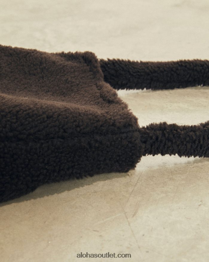 mulheres a bolsa p - brown shearling Alohas 4P88ZX1176 marrom café