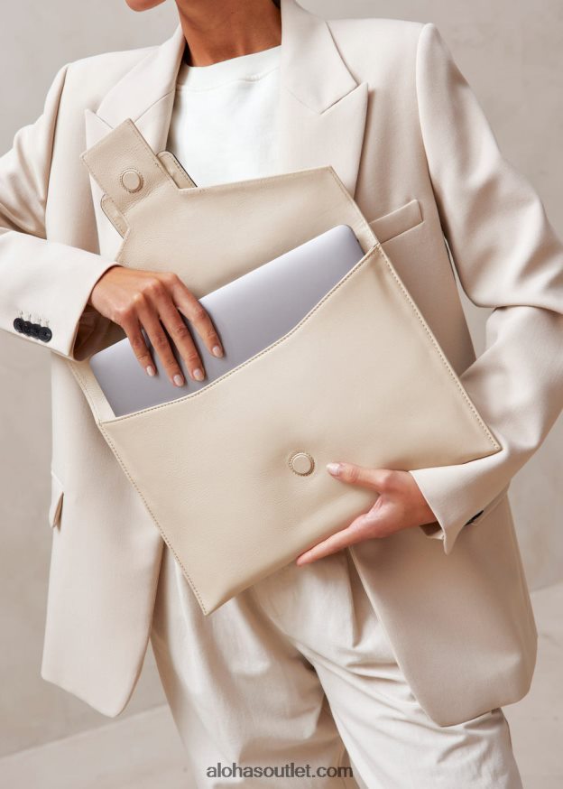 mulheres a e - bolsa de couro branco Alohas 4P88ZX1210 creme