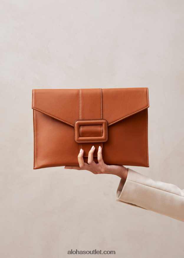 mulheres a e - bolsa de couro marrom Alohas 4P88ZX1211 bronzeado