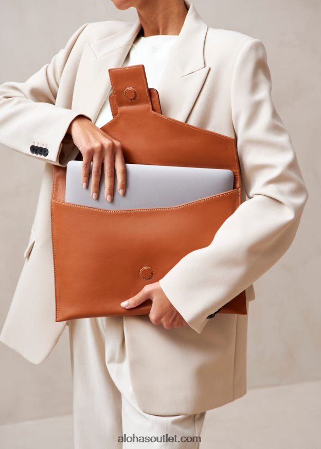 mulheres a e - bolsa de couro marrom Alohas 4P88ZX1211 bronzeado