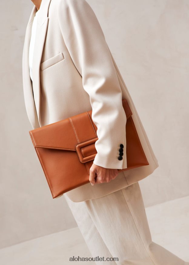 mulheres a e - bolsa de couro marrom Alohas 4P88ZX1211 bronzeado