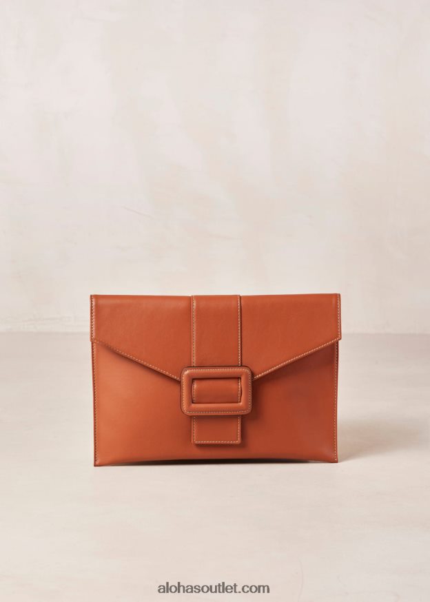 mulheres a e - bolsa de couro marrom Alohas 4P88ZX1211 bronzeado