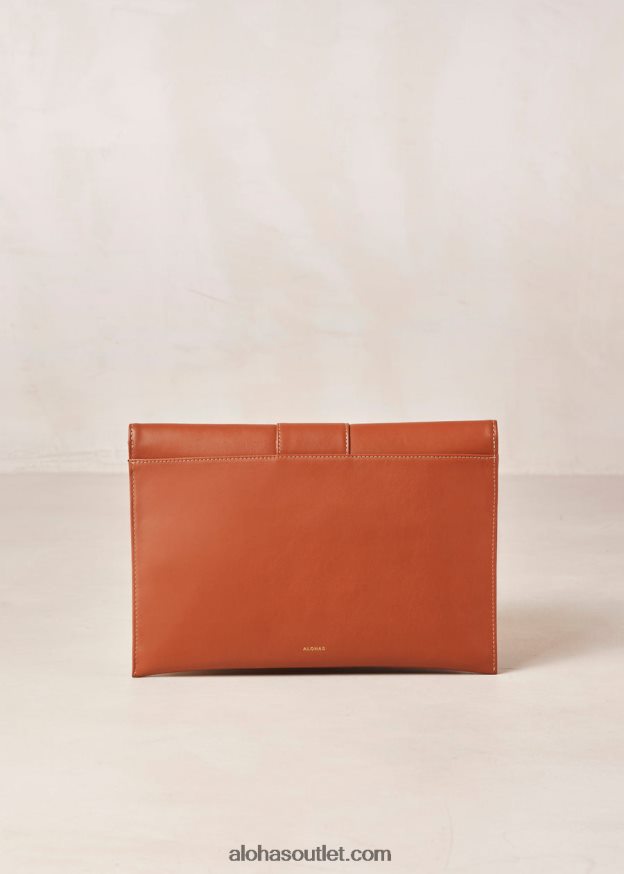 mulheres a e - bolsa de couro marrom Alohas 4P88ZX1211 bronzeado