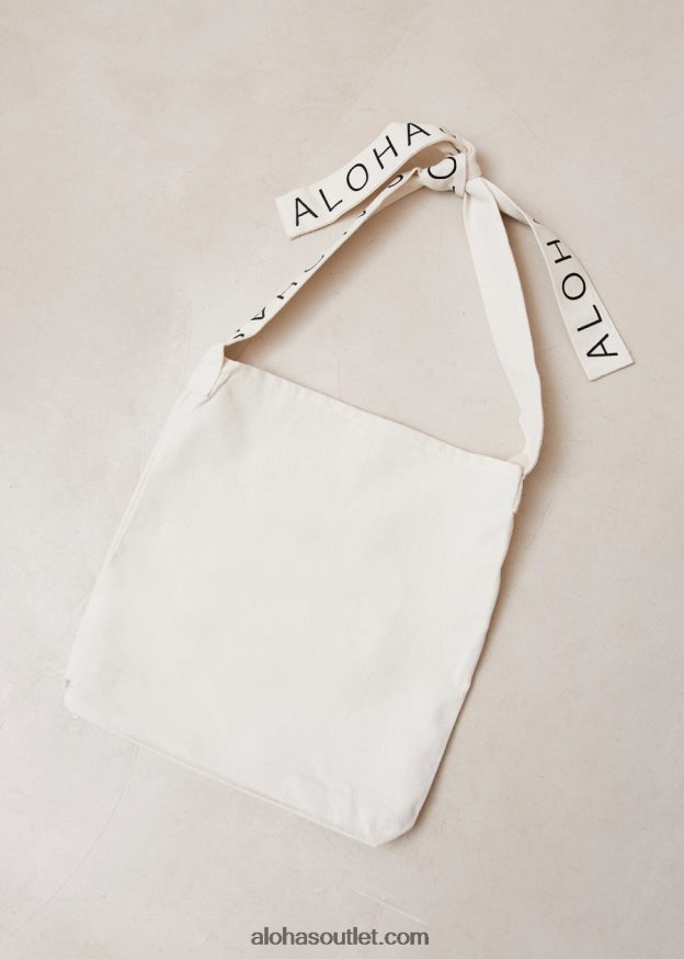 mulheres bolsa de lona - bolsa de algodão branca Alohas 4P88ZX1139 branco