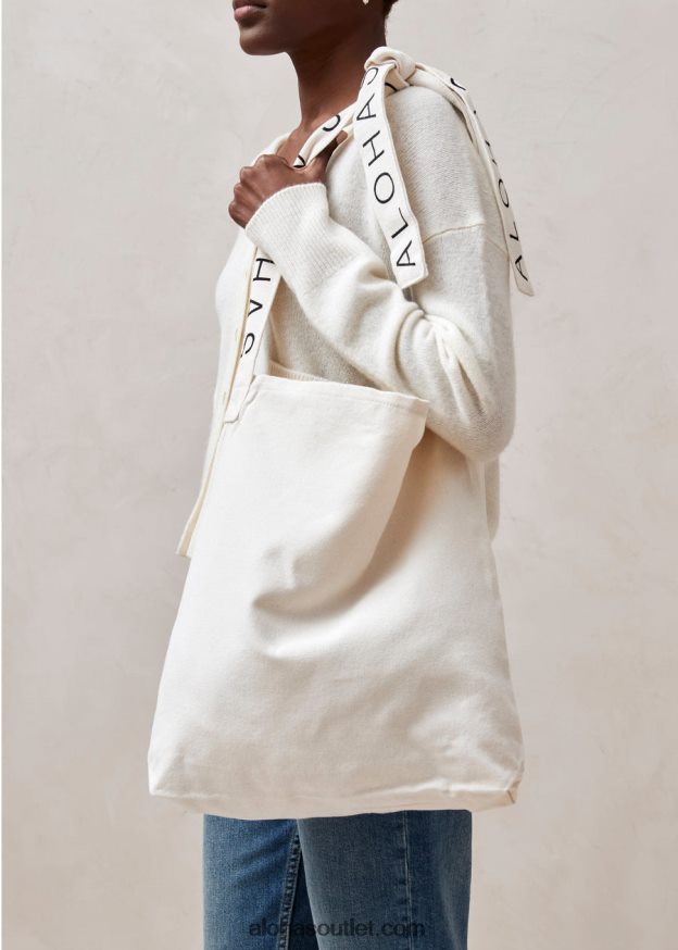 mulheres bolsa de lona - bolsa de algodão branca Alohas 4P88ZX1139 branco