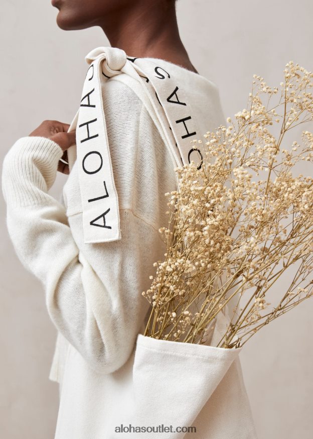 mulheres bolsa de lona - bolsa de algodão branca Alohas 4P88ZX1139 branco