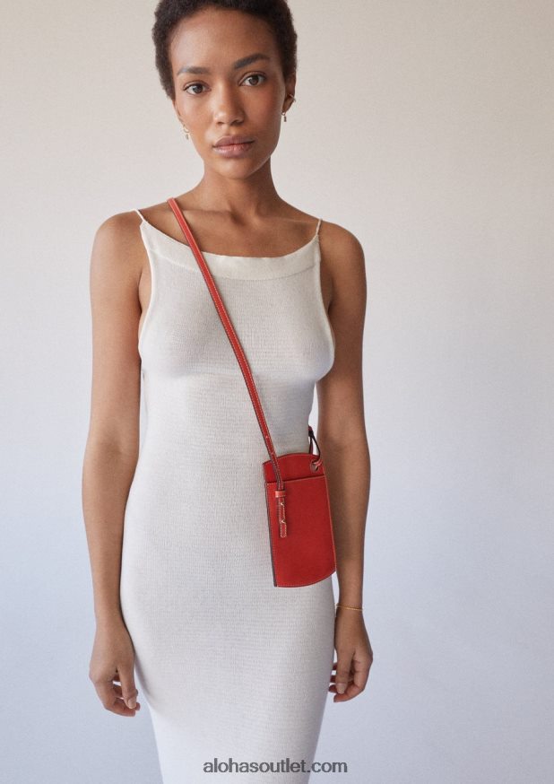 mulheres bolsa de telefone - bolsa de couro laranja Alohas 4P88ZX1129 laranja pomelo