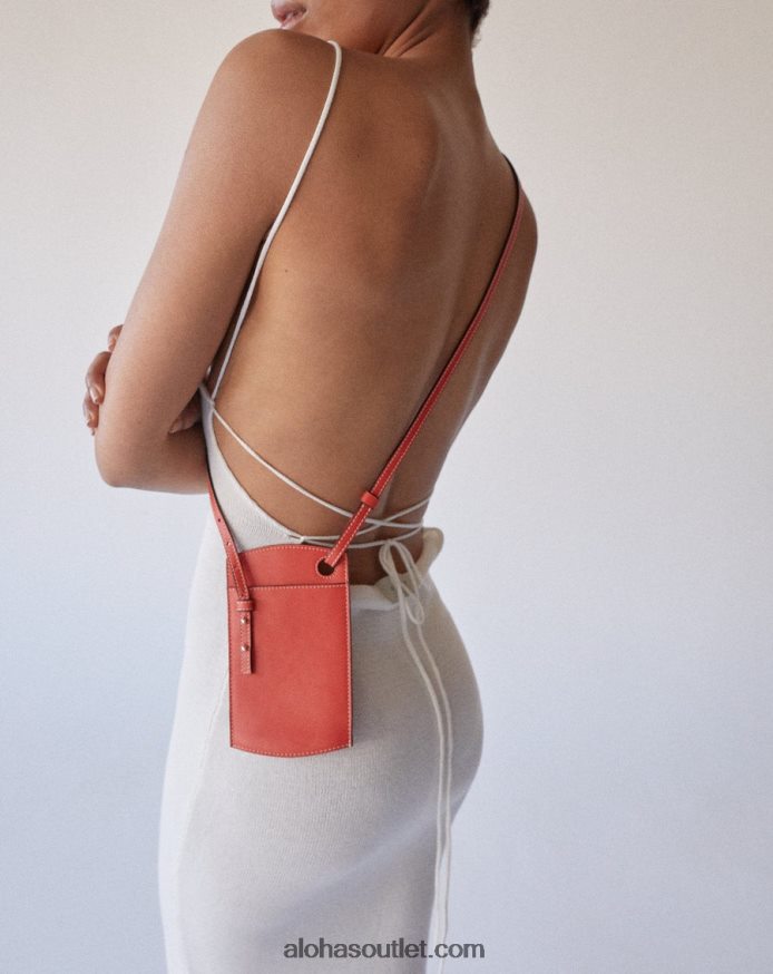mulheres bolsa de telefone - bolsa de couro laranja Alohas 4P88ZX1129 laranja pomelo