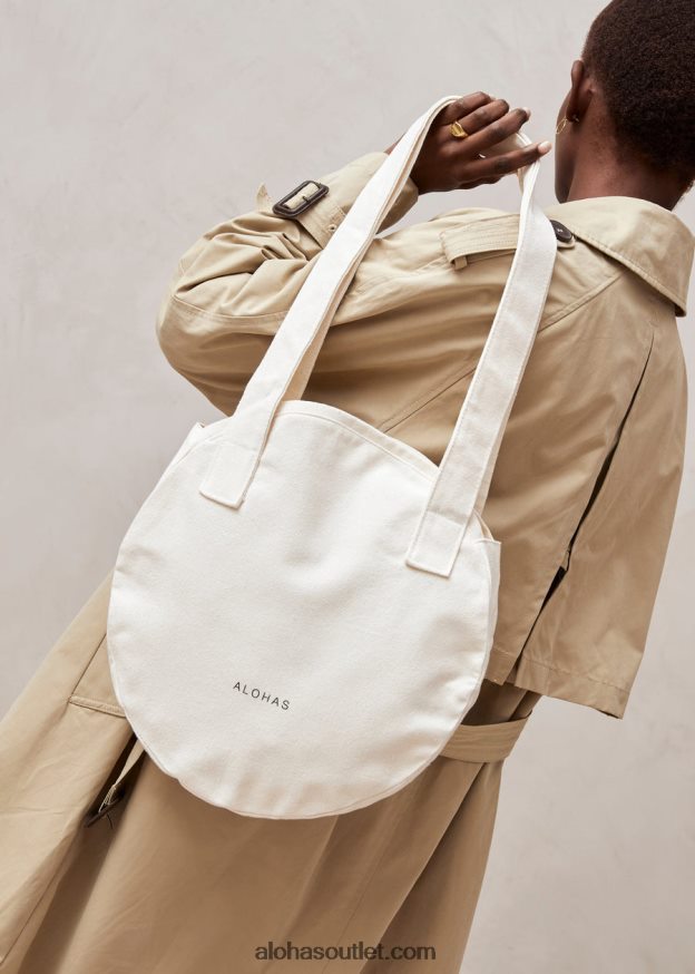mulheres moonchild - bolsa branca de algodão Alohas 4P88ZX1197 creme