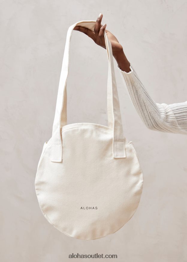 mulheres moonchild - bolsa branca de algodão Alohas 4P88ZX1197 creme