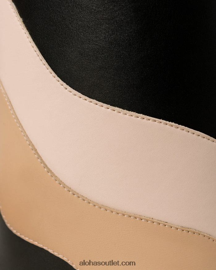 mulheres o caleidoscópio u venti - bolsa de couro multicolor Alohas 4P88ZX1051 caleidoscópio pedra preta impressão bege