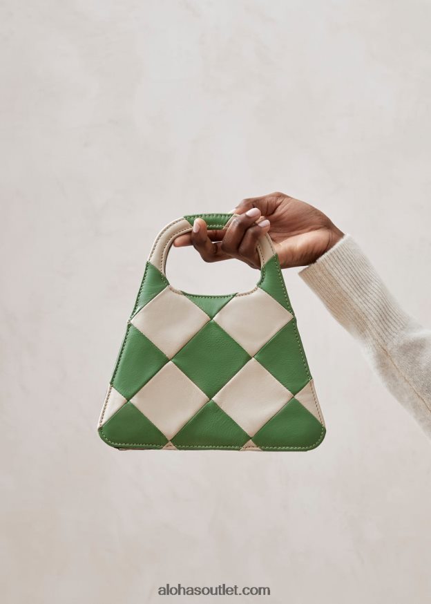 mulheres the a scacchi - bolsa xadrez branca e verde Alohas 4P88ZX1101 scacchi marfim perene