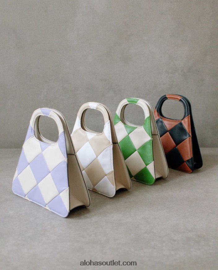 mulheres the a scacchi - bolsa xadrez branca e verde Alohas 4P88ZX1101 scacchi marfim perene