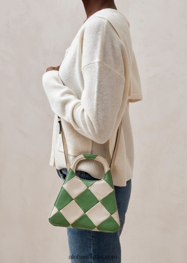 mulheres the a scacchi - bolsa xadrez branca e verde Alohas 4P88ZX1101 scacchi marfim perene
