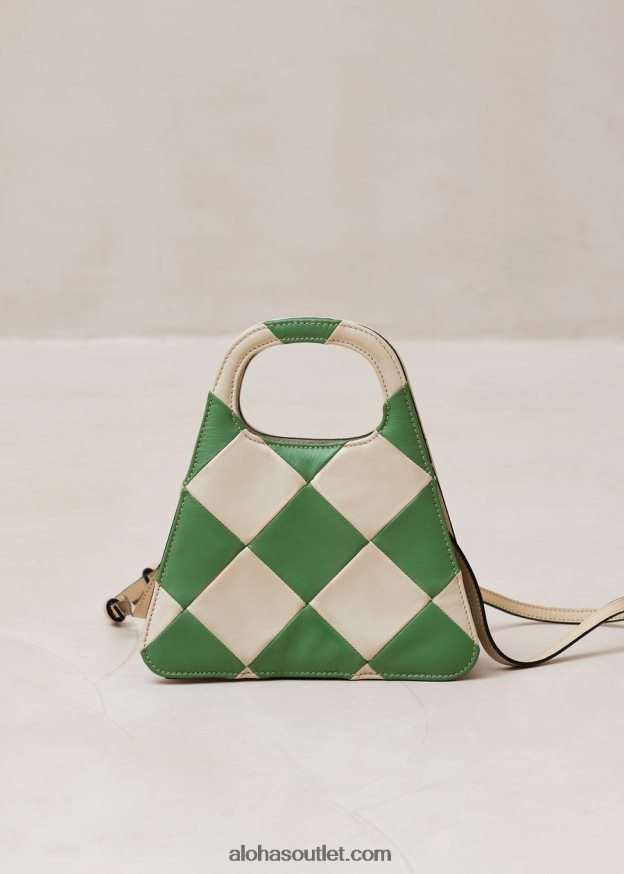 mulheres the a scacchi - bolsa xadrez branca e verde Alohas 4P88ZX1101 scacchi marfim perene