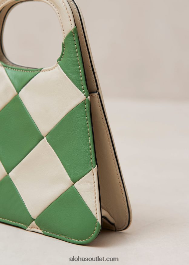 mulheres the a scacchi - bolsa xadrez branca e verde Alohas 4P88ZX1101 scacchi marfim perene