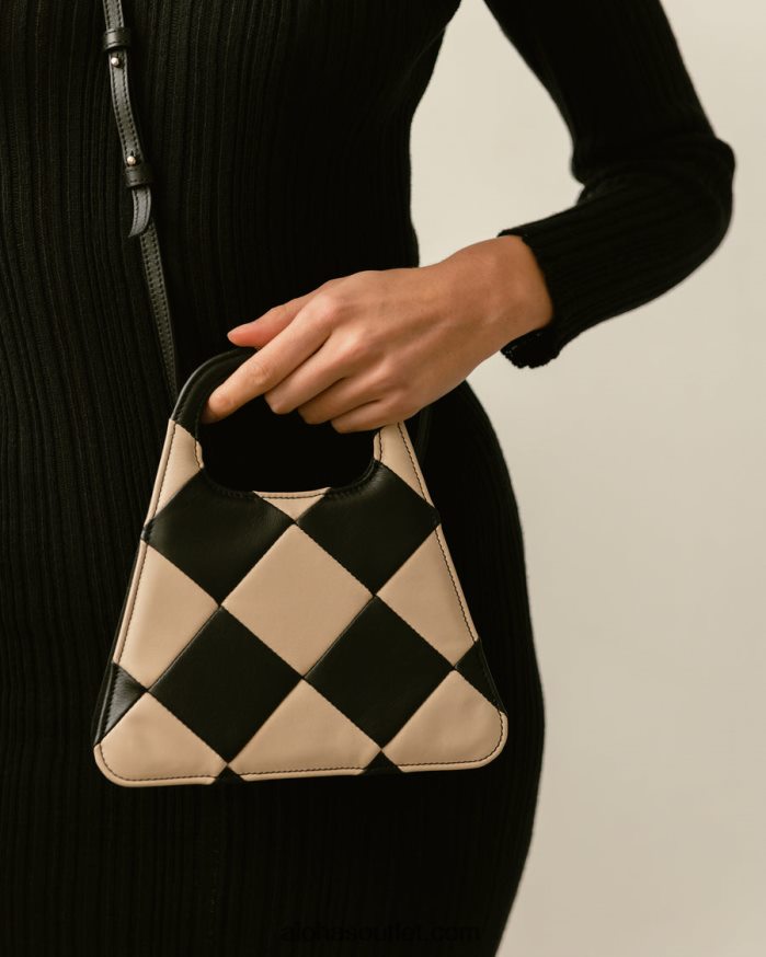 mulheres the a scacchi - bolsa xadrez preta e branca Alohas 4P88ZX1076 escachis preto branco