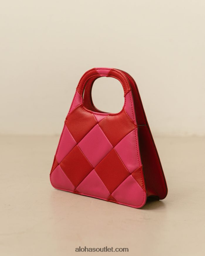 mulheres the a scacchi - bolsa xadrez vermelha e rosa Alohas 4P88ZX1074 batom scacchi vermelho magenta