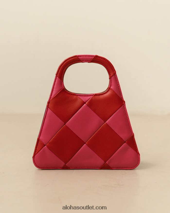 mulheres the a scacchi - bolsa xadrez vermelha e rosa Alohas 4P88ZX1074 batom scacchi vermelho magenta
