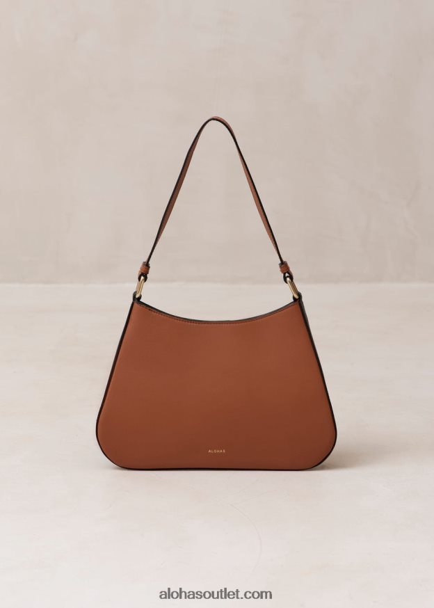 mulheres the c bicolor - bolsa de couro preto e marrom Alohas 4P88ZX1122 bronzeado
