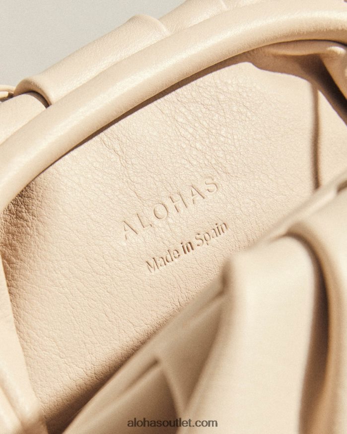 mulheres the d - bolsa de couro branco Alohas 4P88ZX1059 marfim