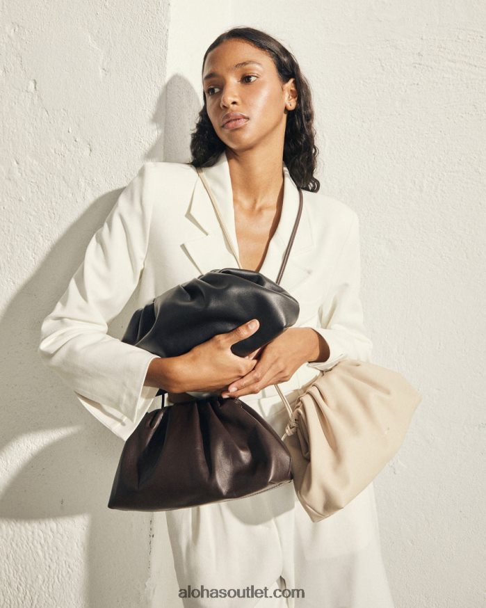mulheres the d - bolsa de couro branco Alohas 4P88ZX1059 marfim