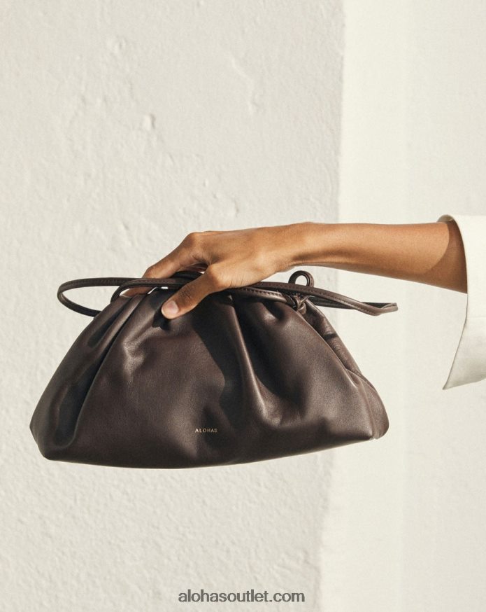 mulheres the d - bolsa de couro marrom Alohas 4P88ZX1089 marrom café