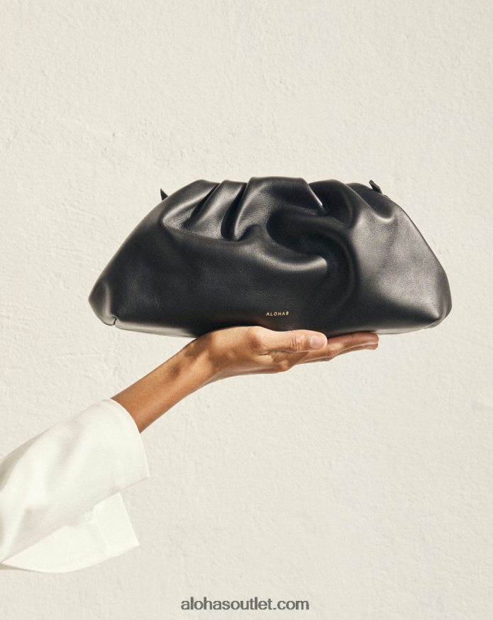 mulheres the d - bolsa de couro preta Alohas 4P88ZX1090 preto