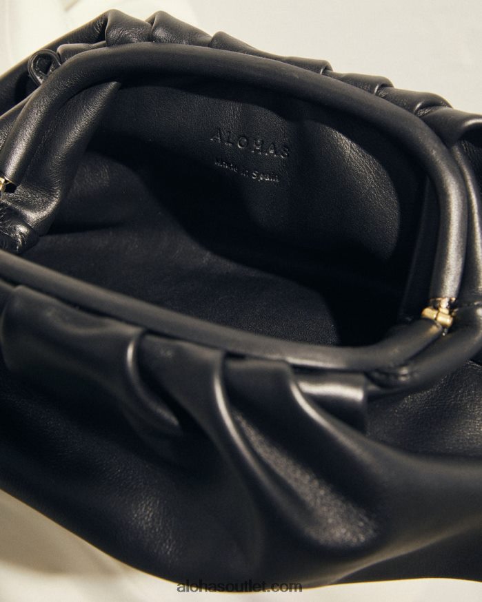 mulheres the d - bolsa de couro preta Alohas 4P88ZX1090 preto