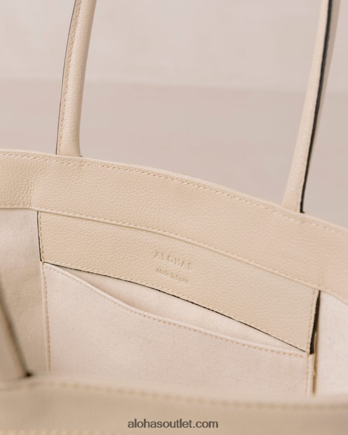 mulheres the f - bolsa de couro branco Alohas 4P88ZX1052 creme