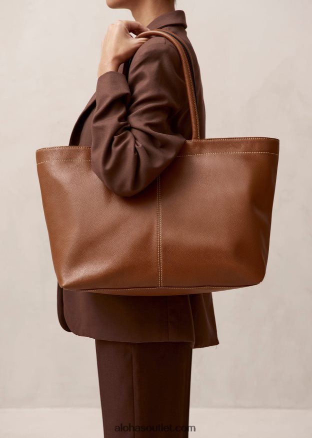 mulheres the f - bolsa de couro marrom Alohas 4P88ZX1092 bronzeado