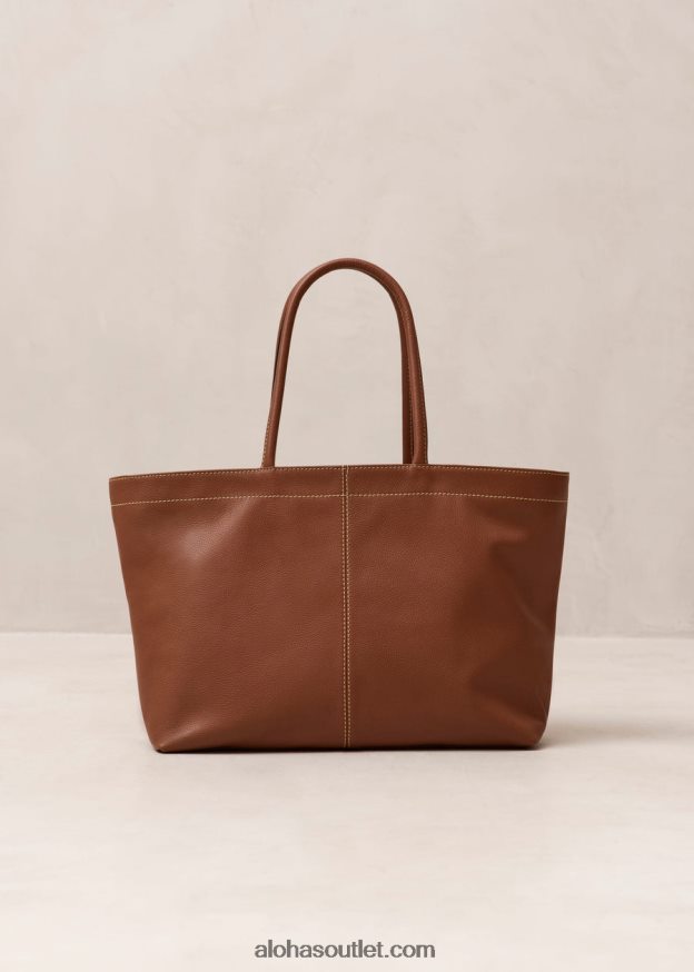 mulheres the f - bolsa de couro marrom Alohas 4P88ZX1092 bronzeado