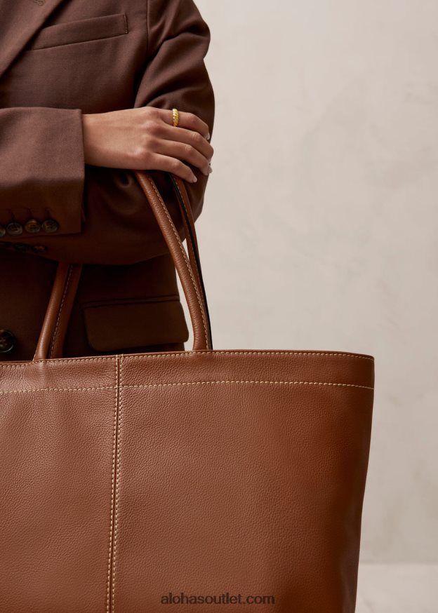 mulheres the f - bolsa de couro marrom Alohas 4P88ZX1092 bronzeado