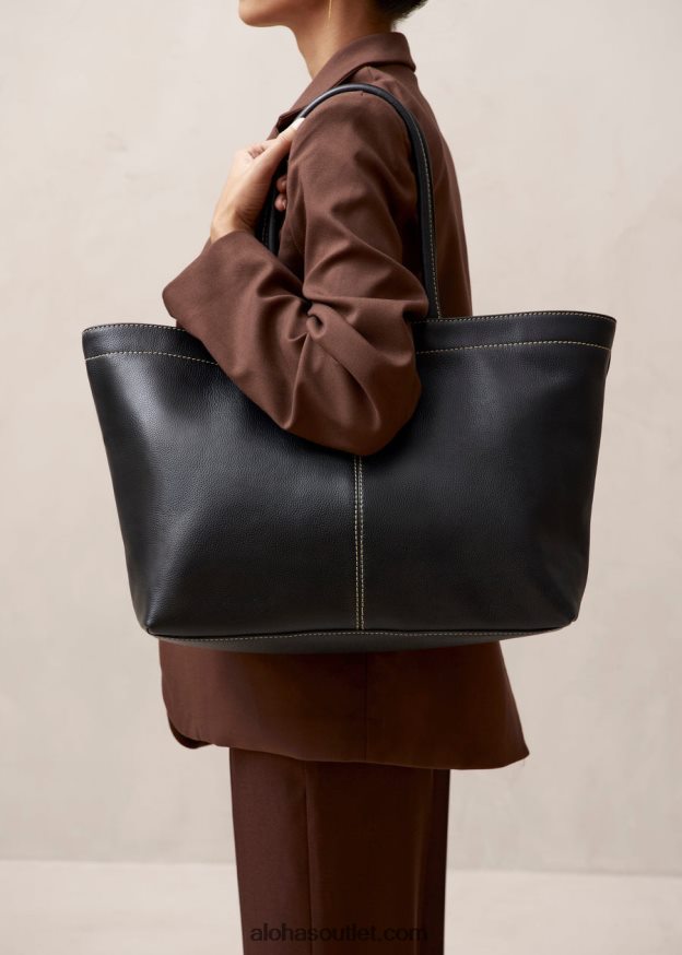 mulheres the f - bolsa de couro preta Alohas 4P88ZX1093 preto