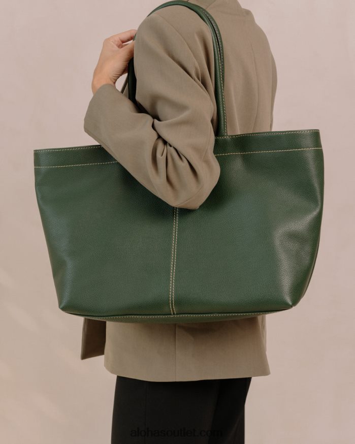 mulheres the f - bolsa de couro verde Alohas 4P88ZX1053 verde floresta