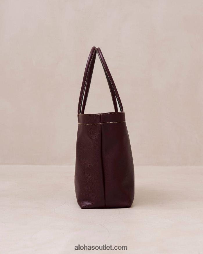 mulheres the f - bolsa de couro vermelha Alohas 4P88ZX1091 bordô escuro