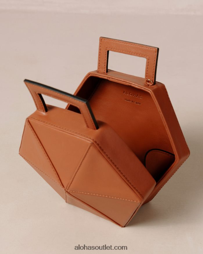 mulheres the k - bolsa de couro marrom Alohas 4P88ZX1045 bronzeado