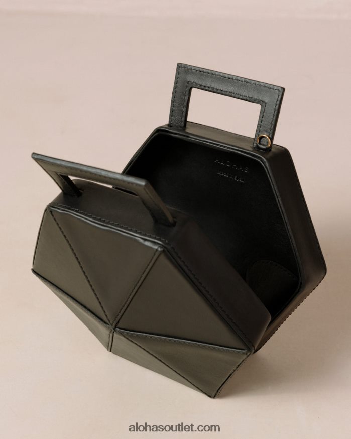 mulheres the k - bolsa de couro preta Alohas 4P88ZX1043 preto
