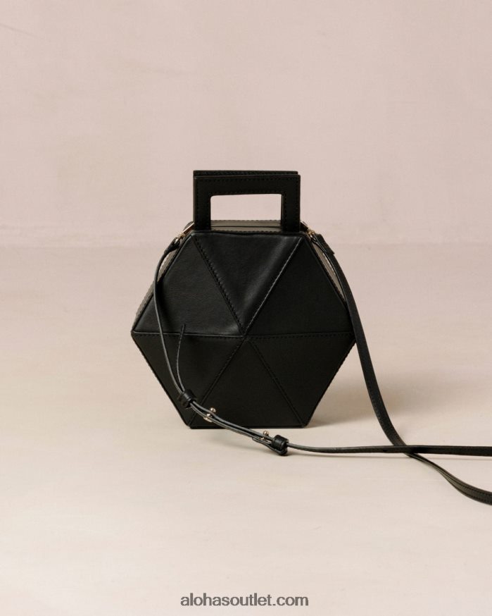 mulheres the k - bolsa de couro preta Alohas 4P88ZX1043 preto