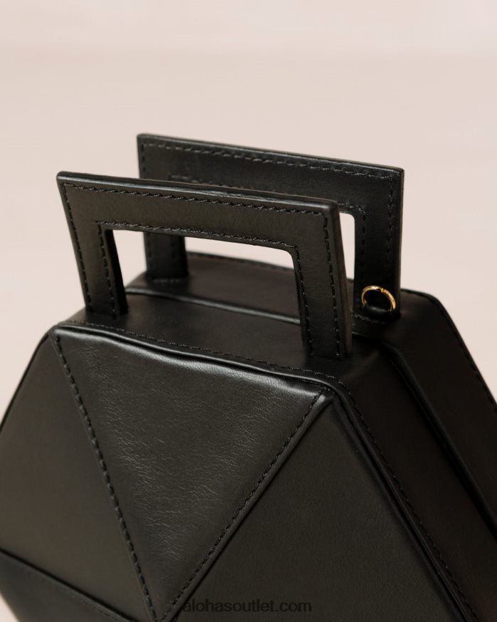 mulheres the k - bolsa de couro preta Alohas 4P88ZX1043 preto