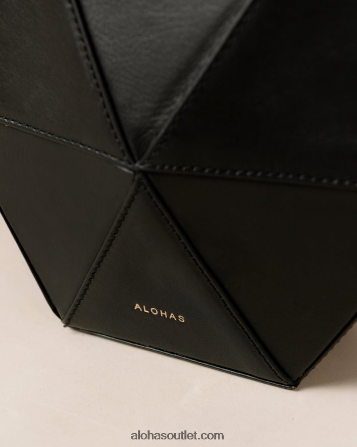 mulheres the k - bolsa de couro preta Alohas 4P88ZX1043 preto