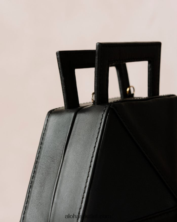 mulheres the k - bolsa de couro preta Alohas 4P88ZX1043 preto