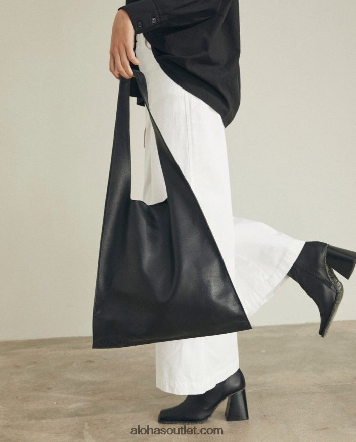 mulheres the l - bolsa de couro preto Alohas 4P88ZX1069 preto