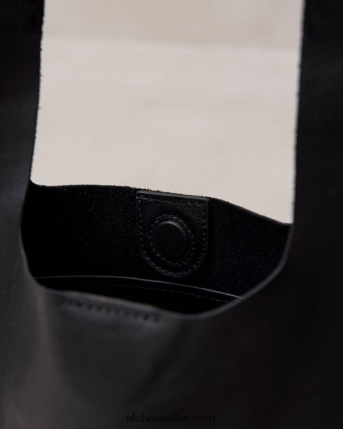 mulheres the l - bolsa de couro preto Alohas 4P88ZX1069 preto