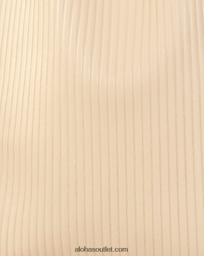 mulheres the l plissado - bolsa de couro branco Alohas 4P88ZX1071 marfim plissado