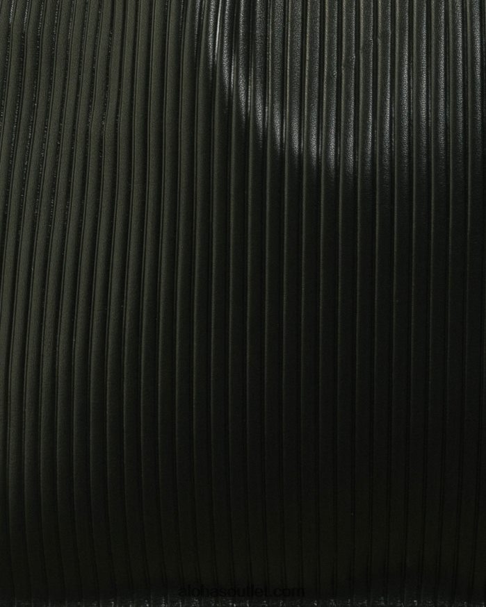 mulheres the l plissado - bolsa de couro preta Alohas 4P88ZX1070 preto plissado
