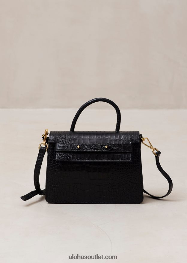 mulheres the m exotic - bolsa de couro preta Alohas 4P88ZX1063 preto